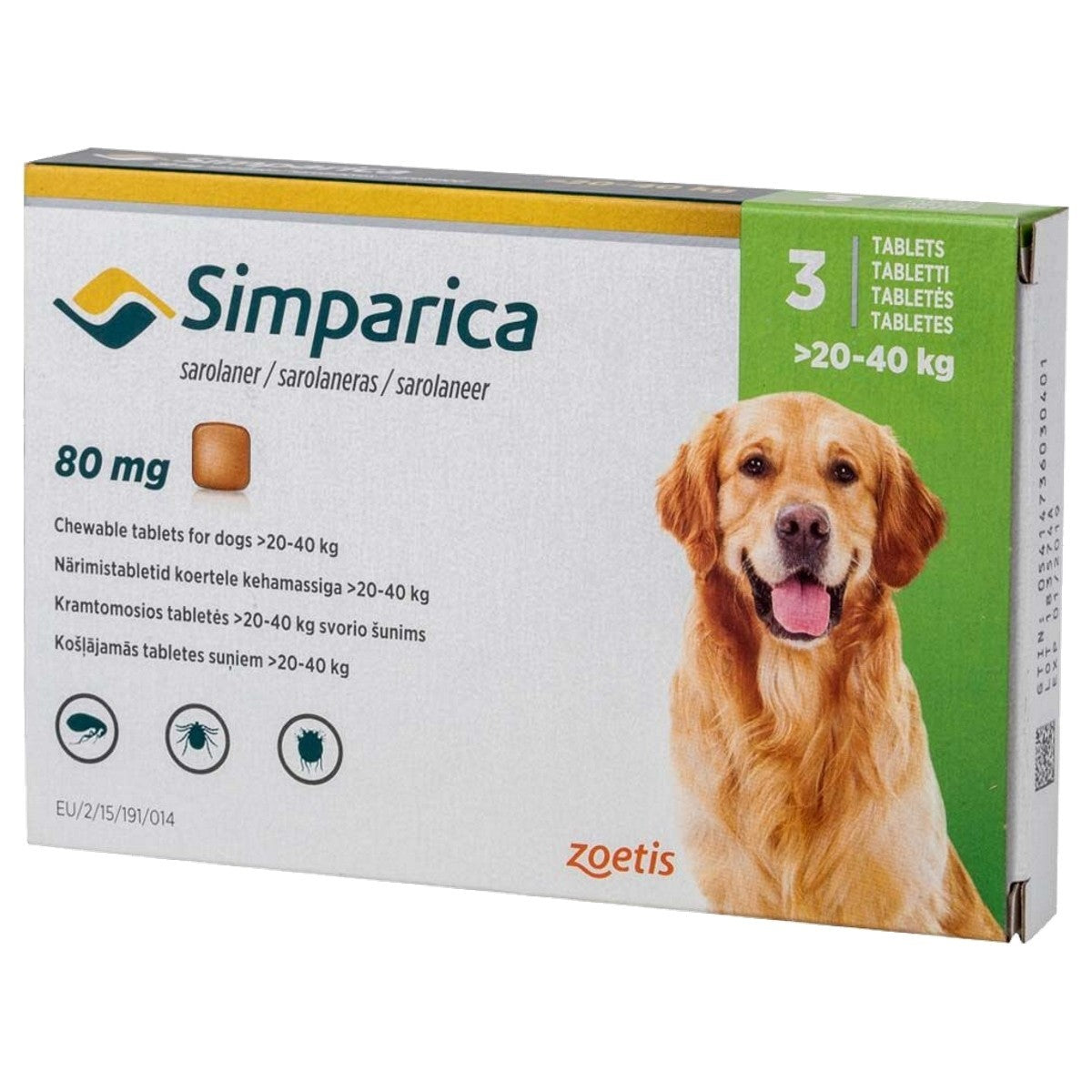 Dog flea best sale medicine simparica