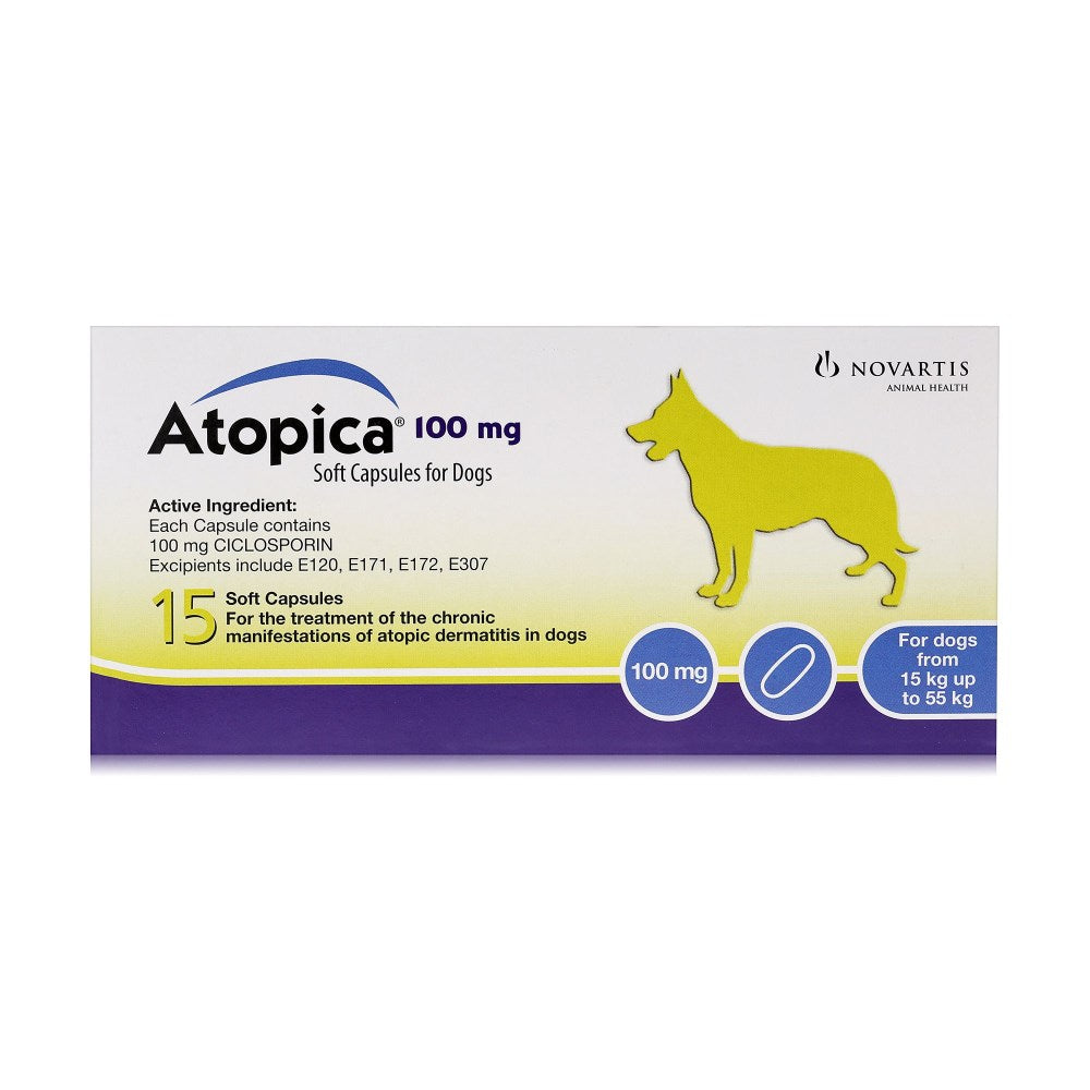 Atopica 100mg Soft Capsules x 15 (Cyclosporin)