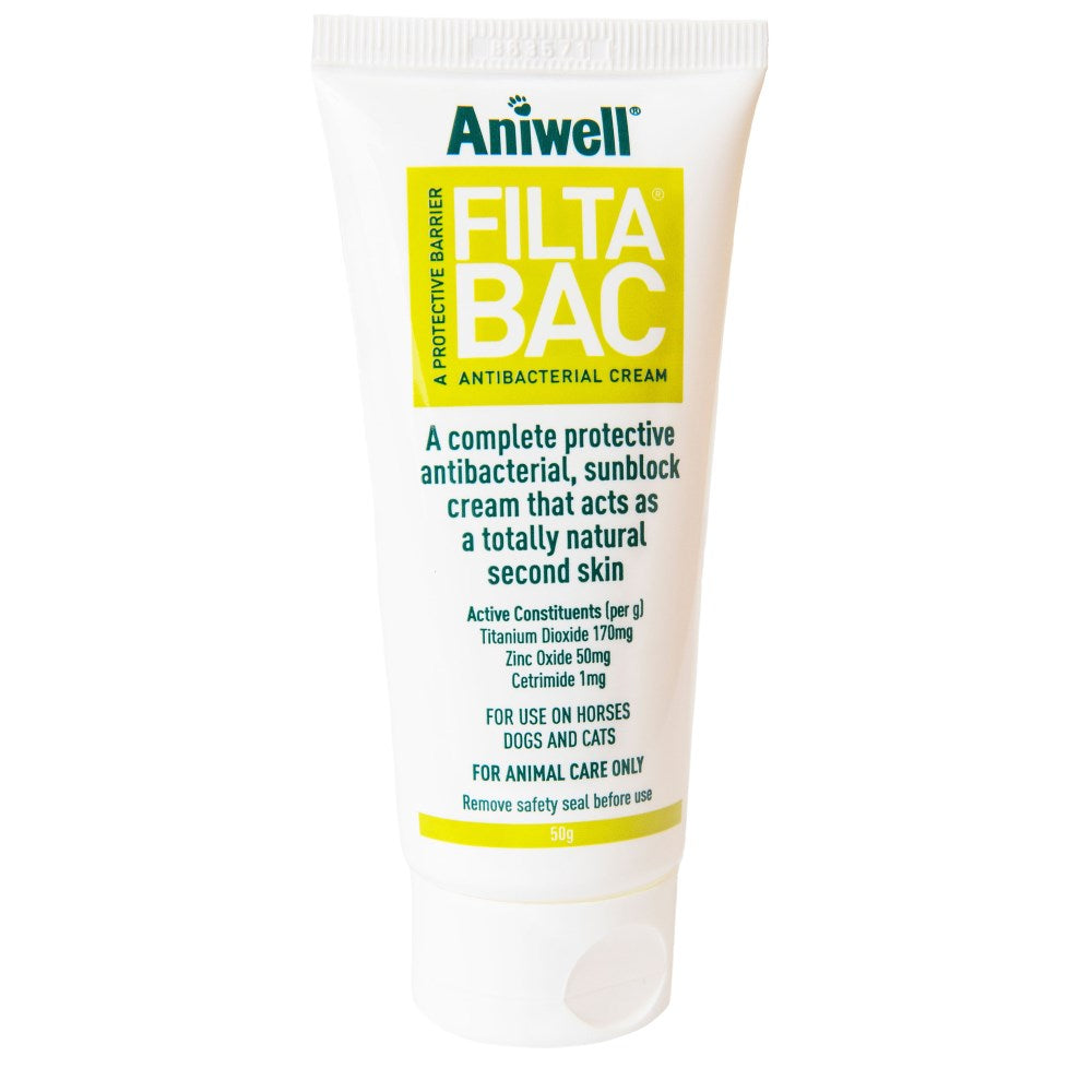 Aniwell FiltaBac Antibacterial - Protective SunBlock Barrier Cream - For Dogs/ Horses (120g/220g/500g)