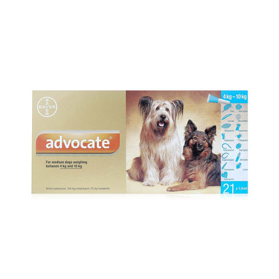 Advocate for Dogs 100 Spot On -  Medium Dogs 4-10kg