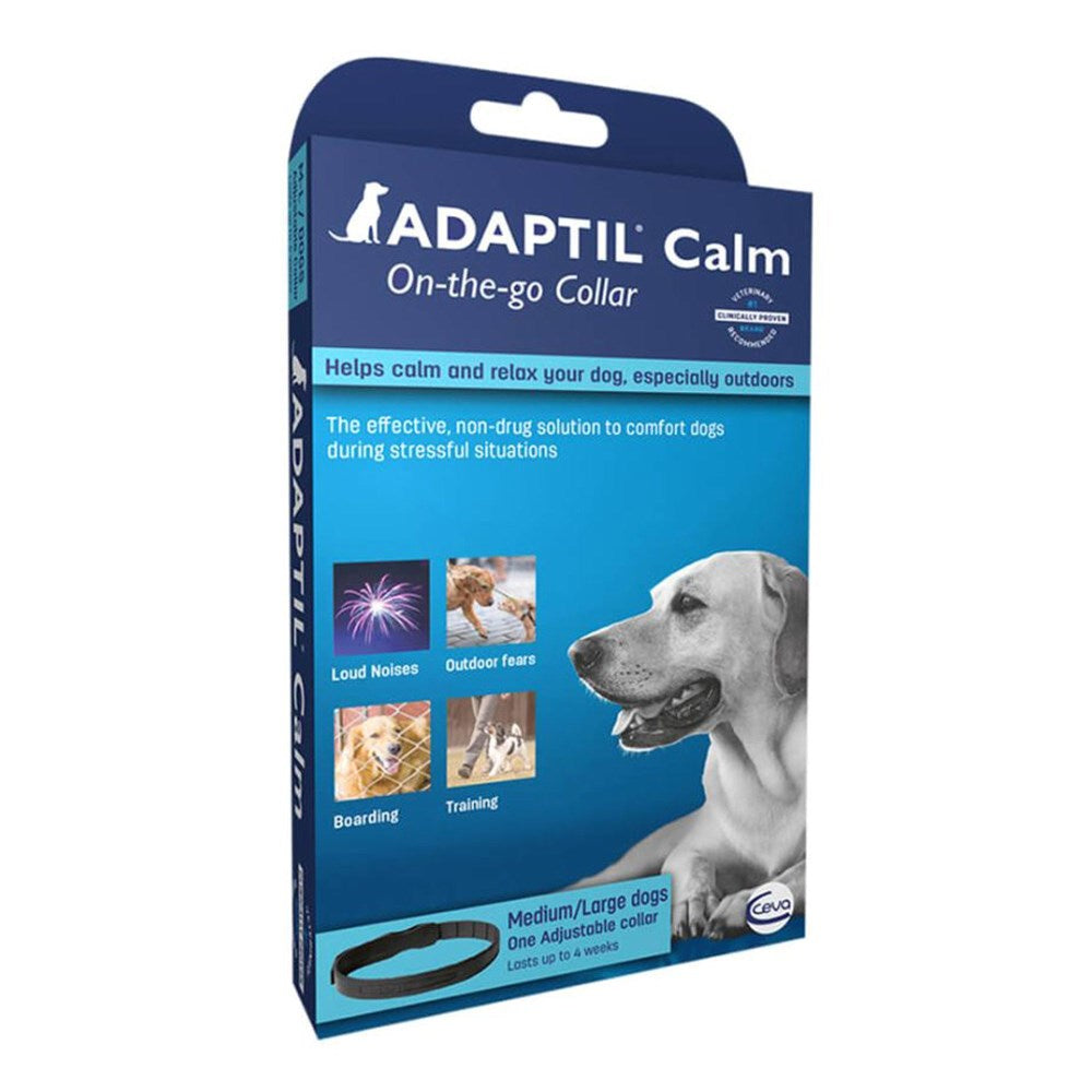 Adaptil Calm On the Go Adjustable Collar Medium Large Dog Calming