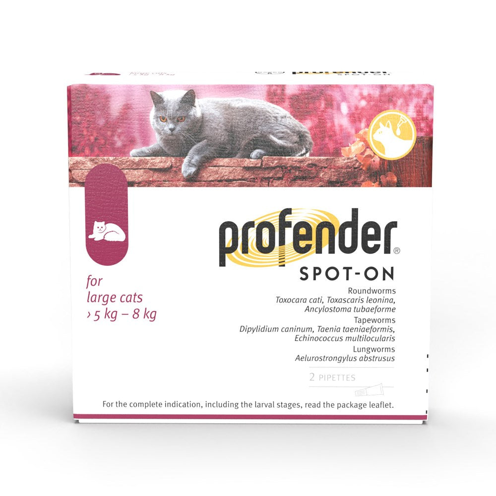 Profender® Spot-On Solution for Large Cats (5kg-8kg) 2 pipettes