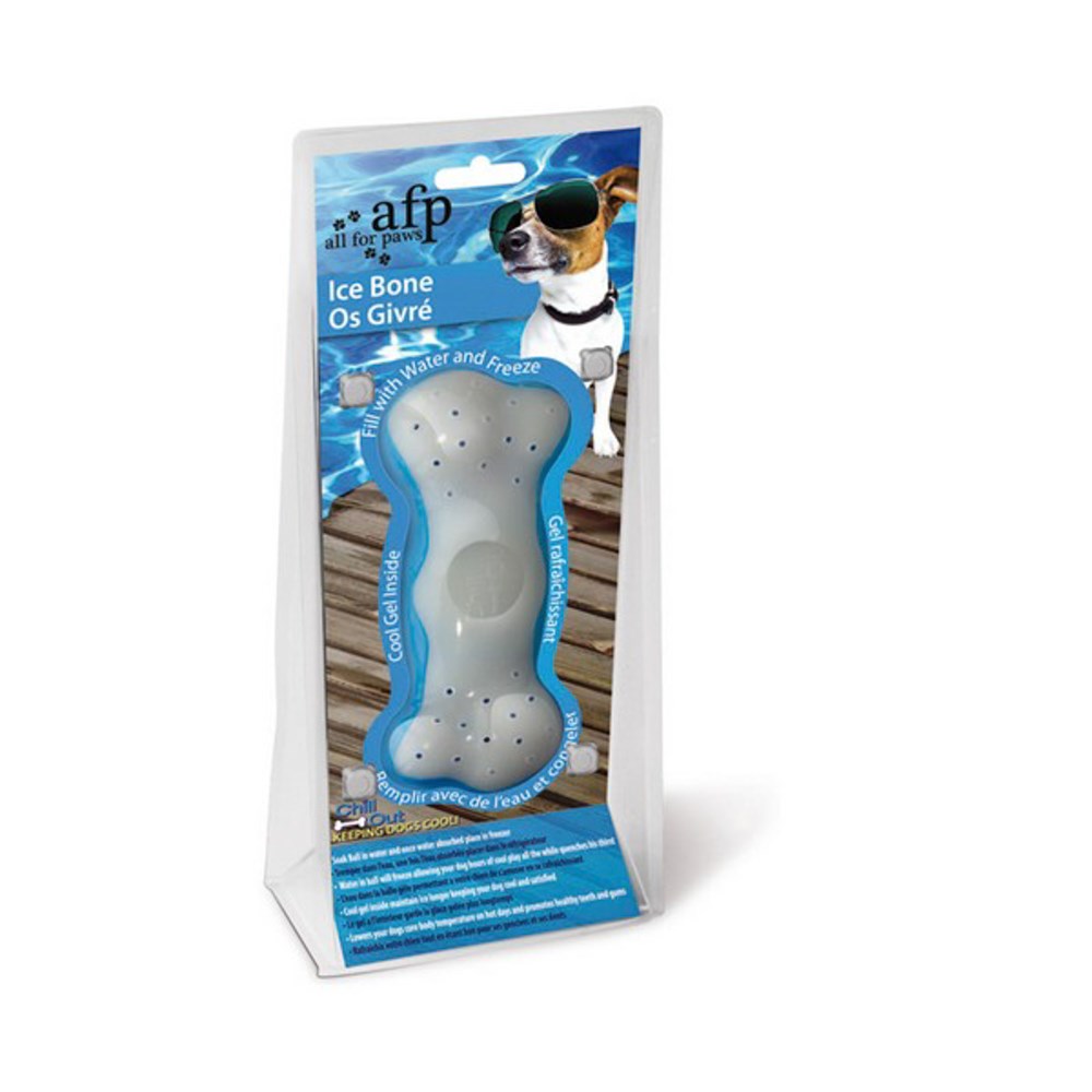 Cooling Toys For Puppy/Dog - All For Paws Chill Out Ice Bone - Freezable (Sizes S/L)