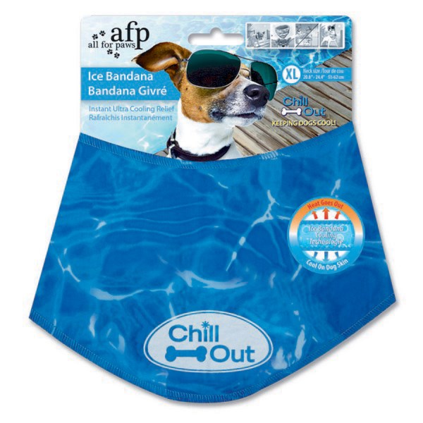 Cooling Bandana For Dogs - All For Paws Chill Out Ice Bandana (Sizes S/M/L/XL)