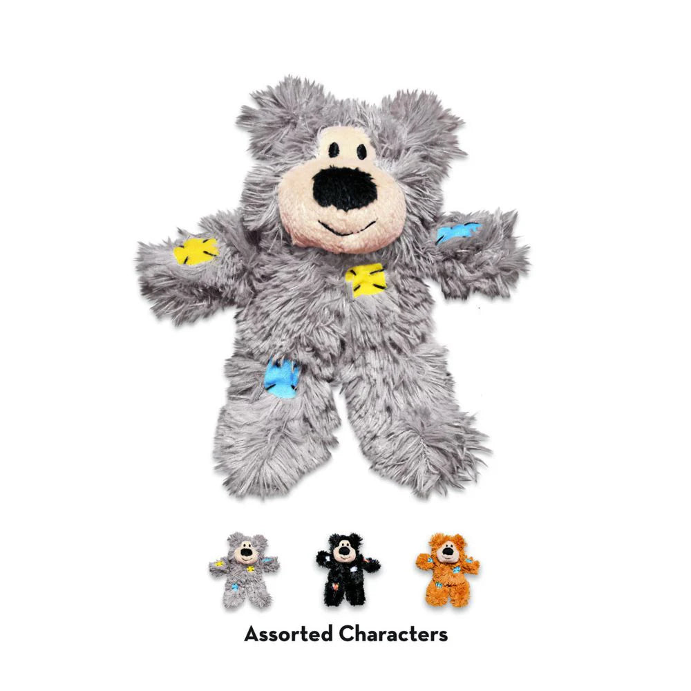 Kong Catnip Patchwork Bear - Assorted