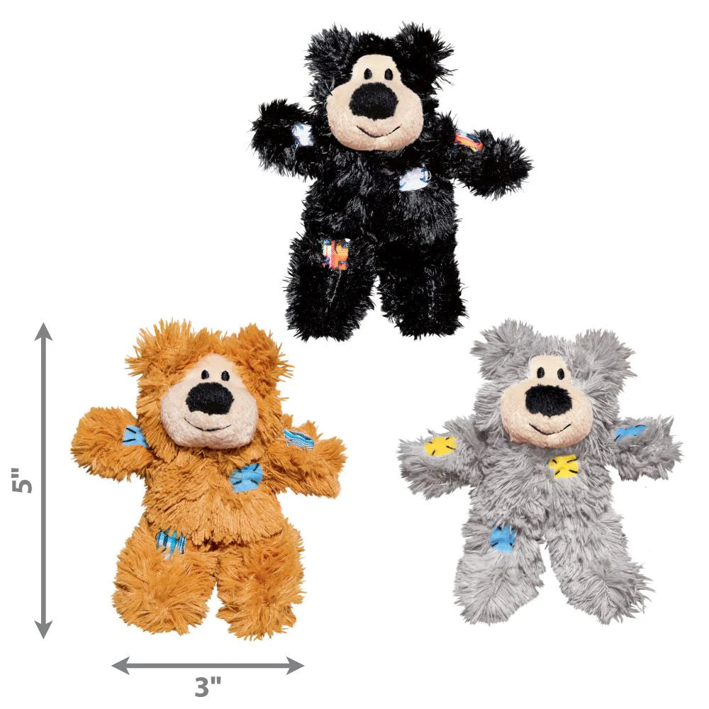 Kong Catnip Patchwork Bear - Assorted