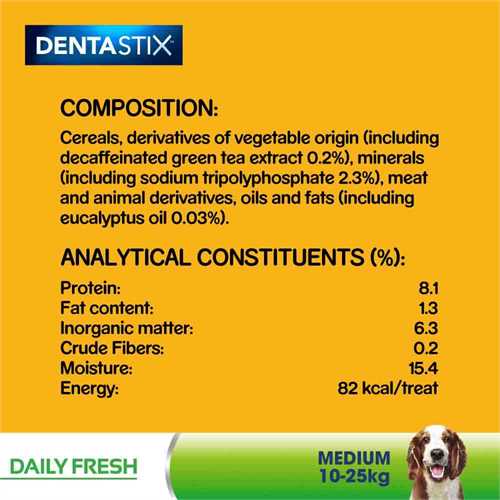 Pedigree Dentastix Fresh - Daily Oral Care for Medium Dogs (10-25kg) 28 Sticks