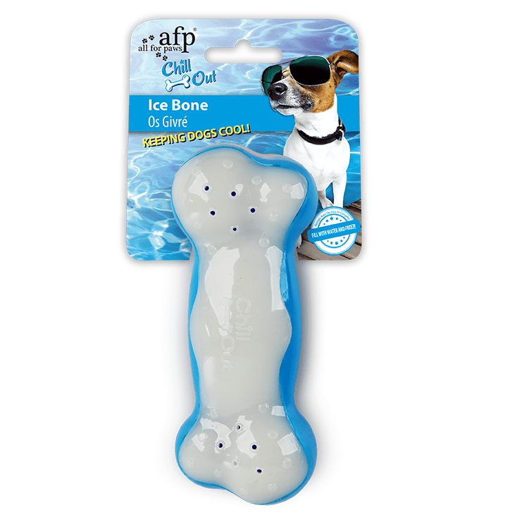 Cooling Toys For Puppy/Dog - All For Paws Chill Out Ice Bone - Freezable (Sizes S/L)