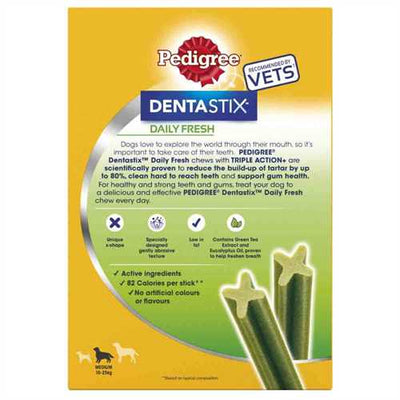 Pedigree Dentastix Fresh - Daily Oral Care for Medium Dogs (10-25kg) 28 Sticks