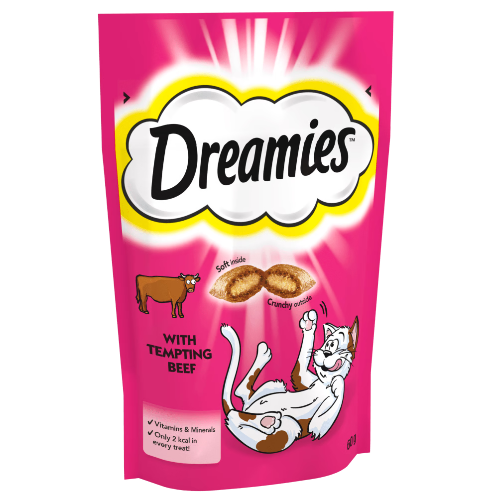 Dreamies Cat Treat Biscuits with Beef 60g