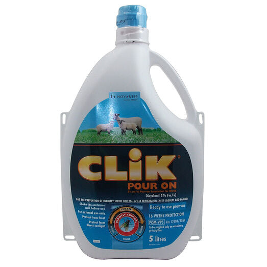 Clik Pour On for Sheep - Ready To Use - Fly Larvae Prevention