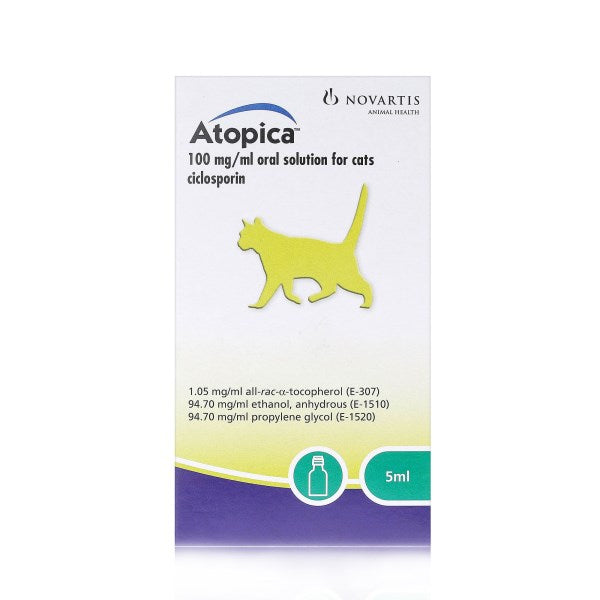 Atopica 100mg/ml Oral Solution for Cats & Dogs