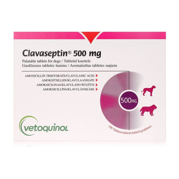 Clavaseptin 500mg Palatable Tablets (per tablet)