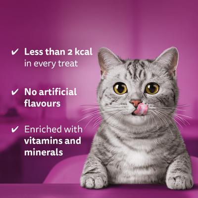 WHISKAS Dentabites Adult Cat Treats with Chicken 50g