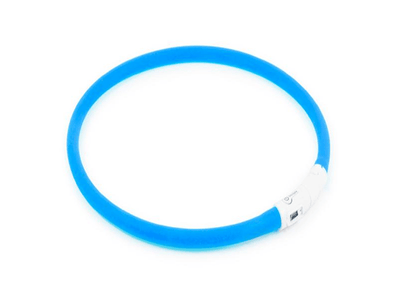 Ancol Light Up USB Rechargeable Flashing Dog Collar  - One Size - 8"-27" (20cm-70cm)