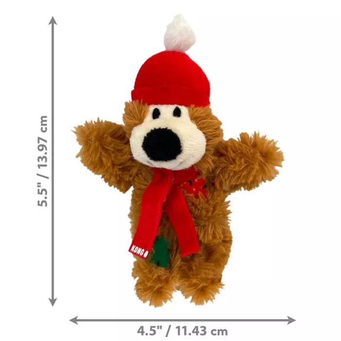 KONG Holiday Softies Bear Assorted