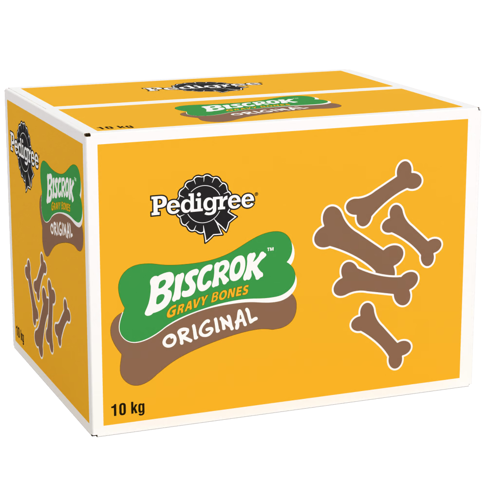 PEDIGREE BISCROK GRAVY BONES Biscuits Dog Treats 10kg