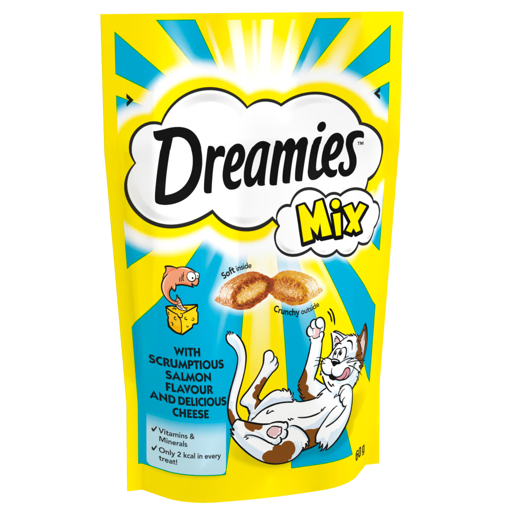 Dreamies Salmon & Cheese Cat Treats 60g