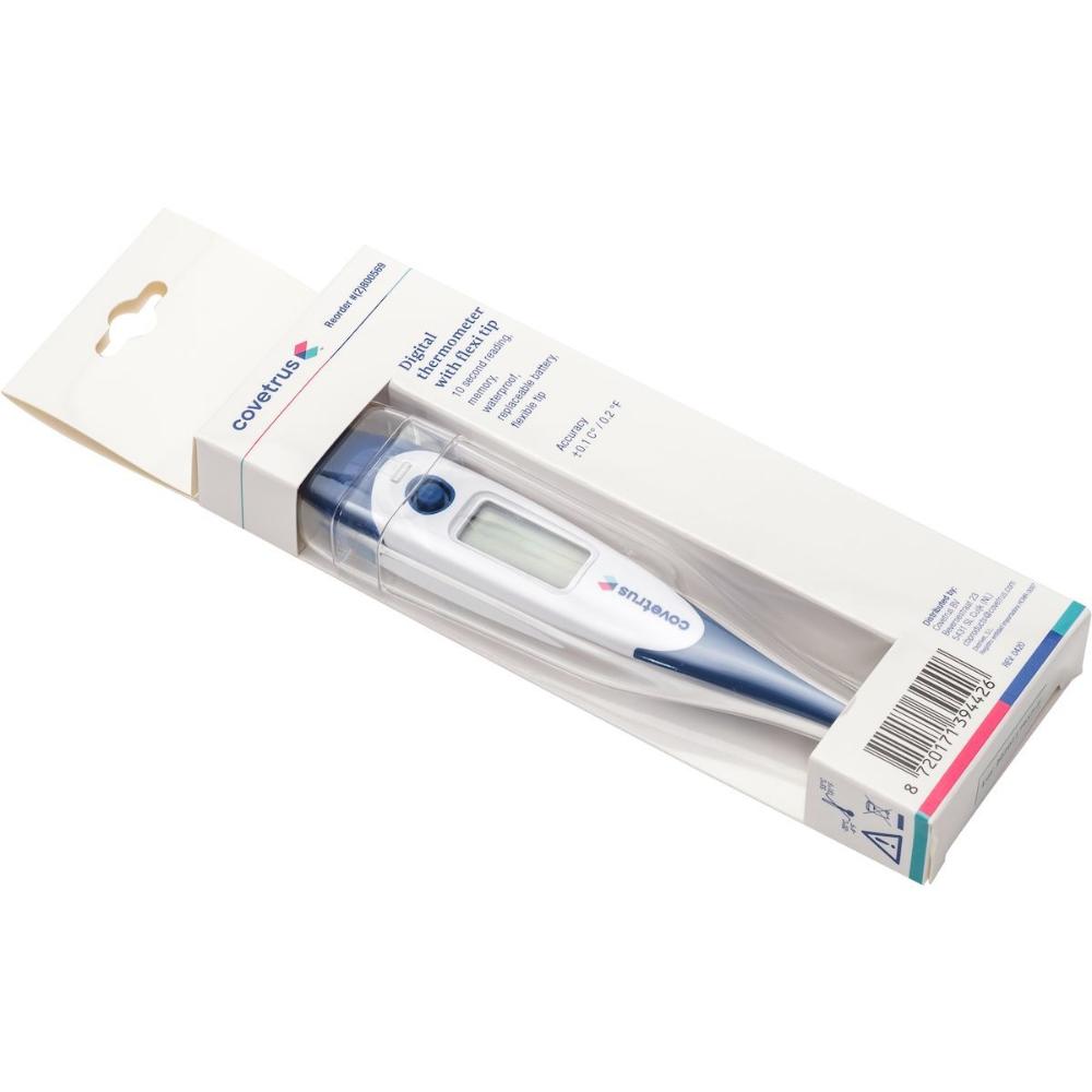 C-Vet Digital Thermometer Celsius and Fahrenheit - Waterproof - Replaceable Battery